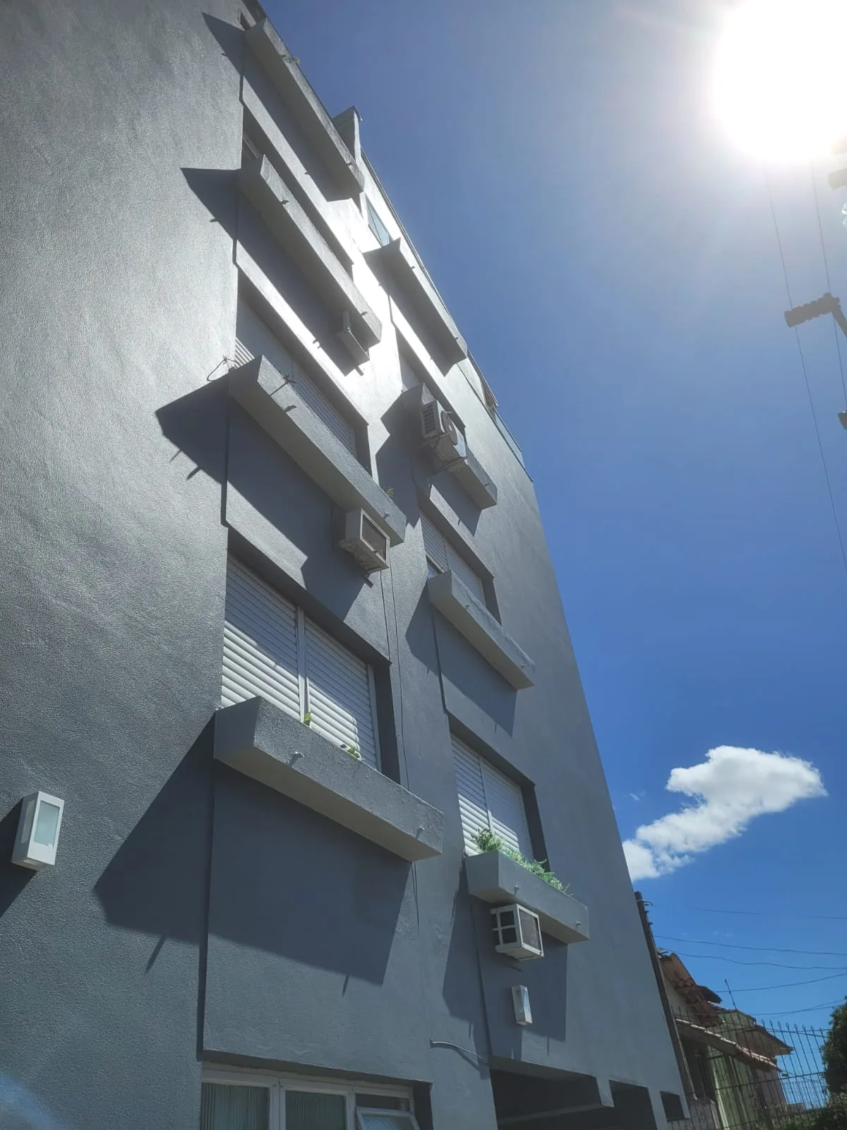 Obra predial em andamento